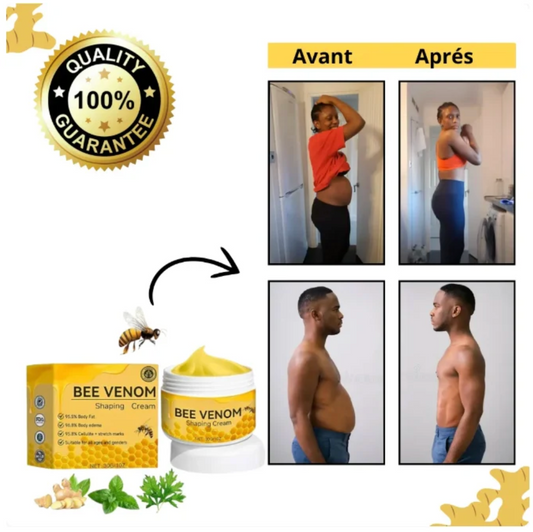 Bee Venom Shaping cream : Sculptez votre corps de rêve avec notre crème – Résultats visibles rapidement !