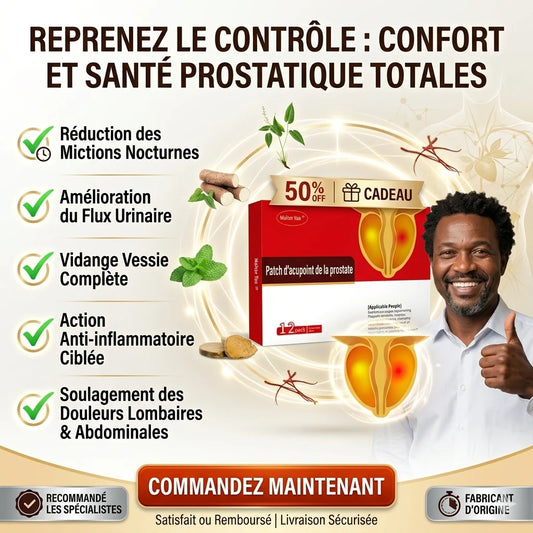 Patch prostate -Libérez-vous des Problèmes de Prostate