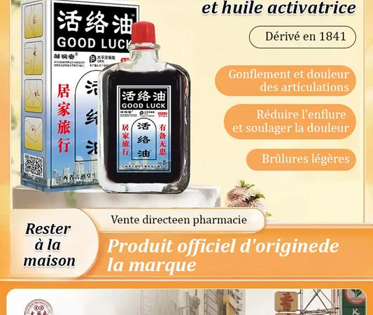 Huile activante pour soulager la douleur et stimuler la circulation